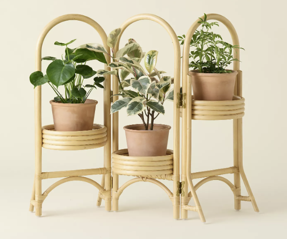 Gifts For Your Mother-In-Law: Rattan Tiered Plant Stand